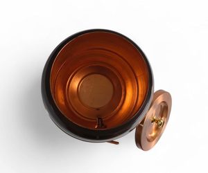 Pure Copper <b>Water</b> <b>Dispenser</b> Elegant Black Pattern Copper Matka Traditional Healthy Hydration - Product Image 3