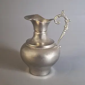 Mirror Polish Silver Bohemian Jug with <b>Coaster</b> for Restaurants Home Kitchenware Pitcher Festivals Banquets Drinking Use - Product Image 4