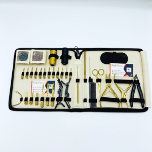 Kit d'outils pour extensions de cheveux en acier inoxydable Somofy Enterprises, très vendu - Pinces, anneaux, dispositifs de fixation, outils de pose de perles - Product Image 2