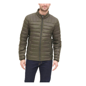 Veste matelassée à bulles pour hommes, manteau d'hiver chaud et épais en duvet avec col en fourrure à capuche en toile style High Street - Product Image 3