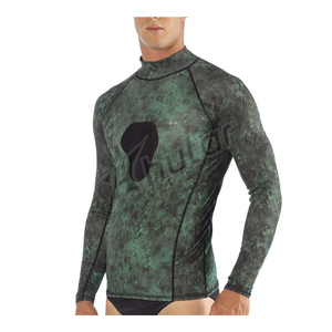 Chemise de compression de fitness pour homme Polyester Spandex O Neck Full Sleeve Rash Guard Taille personnalisée Respirant Anti-UV Techniques de lavage - Product Image 6
