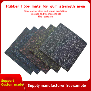 QTMAT Antideslizante EPDM Gránulos Elástico Levantamiento de pesas Gimnasio Pisos de goma Azulejos Gimnasio Alfombrilla de goma - Product Image 2