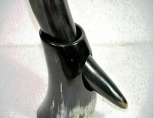 แก้วมักดื่มฮอร์นขนาด13นิ้ววัสดุออร์แกนิกขัดเงาเป็นมิตรต่อสิ่งแวดล้อมสไตล์สัตว์ไวกิ้งแบบดั้งเดิม - Product Image 5