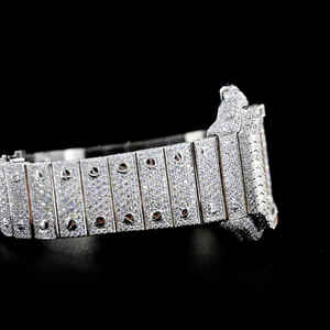 Usine Personnalisé Pass Diamond Test Iced Out Luxe Vvs Moissanite Diamant Montre Femmes Hip Hop Plein Diamant Montres - Product Image 2