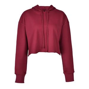 Sudadera Corta para Mujer, Tela de Primera Calidad, 100% Algodón, Servicio OEM, Diseño ODM, Sudadera Moderna con Logotipo Bordado en la Capucha - Product Image 4