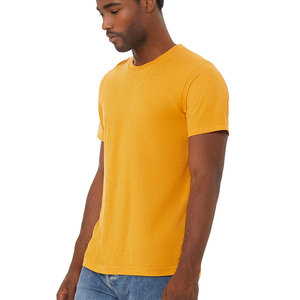 BELLA + CANVAS BC3001 Unisexe Manches Courtes Jersey Ras Du Cou Élégant T-Shirt Port & Company Hommes 50/50 Coton/Poly T-shirt Avec Logo - Product Image 2