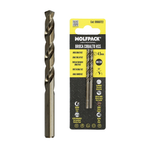 Broca cilindrica Wolfpack in cobalto HSS da 4,50 mm. Blister 2 Unità. - Product Image 1