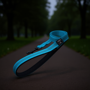Laisse pour chien en néoprène triplement réfléchissante avec motif unique, harnais élégant pour animaux de compagnie pour des promenades faciles - Product Image 3