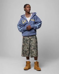 Fabricant de vêtements pour hommes sur mesure, vente en gros, fermeture éclair, poids lourd, 100% coton, broderie imprimée, sweat-shirt pour hommes grande taille - Product Image 2