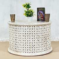Table console de sculpture sur bois de manguier coffre antique décor à la maison meubles de luxe pour salon hôtel utilisation écologique disponible