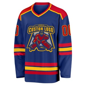 Maillot de hockey sur glace personnalisé, double face, pour jeunes, en twill vintage brodé, avec logo personnalisé, sublimé, réversible - Product Image 5