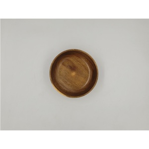 Bol en bois d'acacia Huhipro de haute qualité artisanat écologique Design minimaliste pour le camping taille d'origine du Vietnam D15H5 cm - Product Image 3