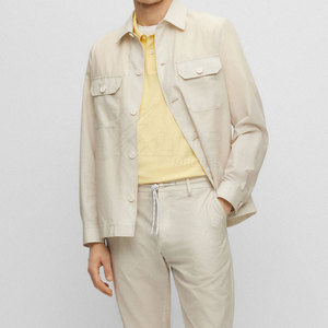 Chemises à manches courtes pour hommes de haute qualité, style décontracté, tricotées, légères, respirantes, parfaites pour l'été et les occasions intérieures - Product Image 3