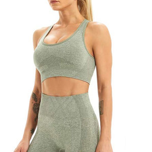 Conjunto de yoga para mujer de MOQ bajo superventas Conjunto de yoga para mujer de último diseño de color sólido en precio al por mayor - Product Image 5
