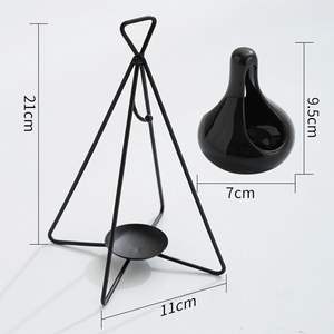 Silver Gold Metal Incensory <b>Burner</b> for Aromas Agarwood Wood with Sandalwood Scent Boxed Thusile - Product Image 4