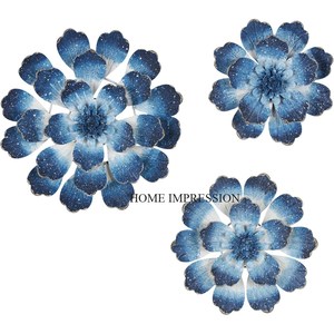 Mur en fer moderne européen en forme de fleur fait à la main pour la décoration de la maison en métal suspendu pour Noël disponible pour la vente en gros - Product Image 4