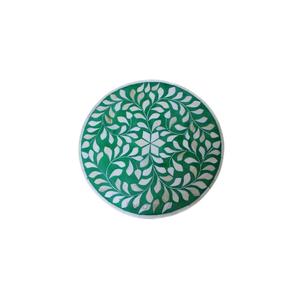 Support à gâteau rond de luxe avec incrustation de nacre naturelle, résistant au four, présentoir à desserts pour mariages, fêtes et occasions festives - Product Image 3