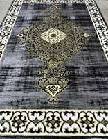 Adiva Maschinengefertigtes Modernes Jacquard-Gewebtes Rechteckiges Teppich-Set Hochflorig Fleckbeständig Abstraktes Muster Polyester Jute Heim