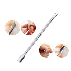 Dissolvant de vernis à ongles de différentes couleurs, outils de beauté pour cuticules, pousse-cuticules en acier inoxydable, pousse-cuticules professionnel argenté - Product Image 2