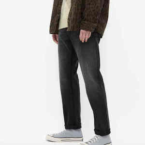 Custom Made Fashion Straight Leg Washed Denim Pants <b>Men</b> 100% Cotton Streetwear Denim <b>Jeans</b> for <b>Men</b> - Product Image 6