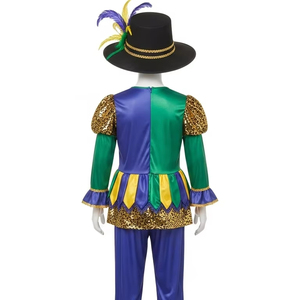 Disfraz Infantil de Mardi Gras para Televisión y Cine, Tela Suave, Diseño Colorido, Vestido Cómodo para Niños para Fiestas de Carnaval y Eventos - Product Image 5