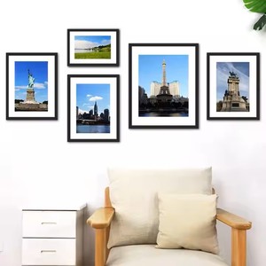 Bảo tàng chất lượng tùy chỉnh màu đen gỗ khung ảnh uv-in 40x60 poster hình ảnh 6x8 A4 Máy tính để bàn đứng tường treo tiền đứng - Product Image 6