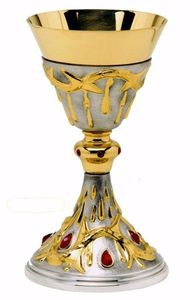 Ciborium de diseño profesional con patena de alto brillo con tapa Copas de vino estándar cristianas Cáliz de lujo a precio con descuento - Product Image 4