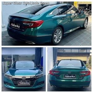 Film de protection de peinture en vinyle auto-adhésif de qualité supérieure, super brillant, couleur vert jade corail métallique, changement de couleur, vinyle PET - Product Image 2