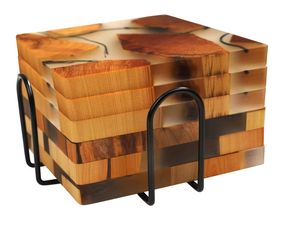 Posavasos de té con estampado de Mango /Acacia, manteles individuales, posavasos de pizarra, posavasos recién llegados para tipos de tazas - Product Image 2