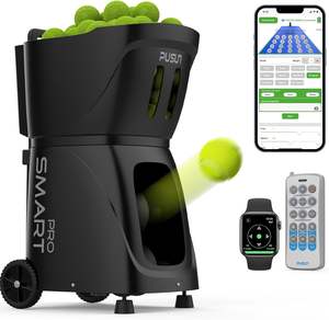 Máquina Lanzapelotas de Tenis Inteligente PT-Smart PRO, Nueva y Más Vendida - Capacidad para Más de 100 Pelotas, Control Total por Aplicación, Servicio con Rotación Interna, Ideal - Product Image 2