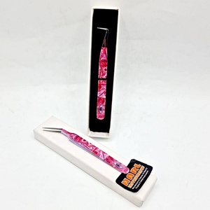 แหนบต่อขนตาแบบมืออาชีพ สแตนเลสสตีล ป้องกันแม่เหล็ก ปลายเรียบ ยาว 11 ซม. บรรจุภัณฑ์ปรับแต่งได้ พร้อมโลโก้ รุ่นยาว 90 - Product Image 3