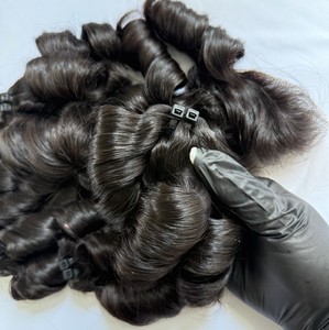 Peluca de Cabello Humano Virgen Vietnamita con Rizo Elástico, Sin Procesar, Doble Trama, 100% Cabello Humano, Color Personalizado 27/613, Cutícula Alineada - Product Image 1