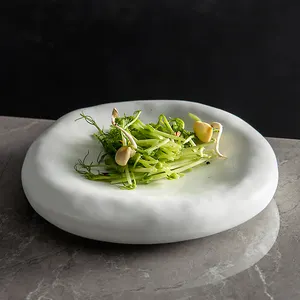 2024 Hotsale Stoneware Dinnerware Creative Concept Ceramic Artistiche in gres e porcellana Creative Dish Dishes Plates Molecular