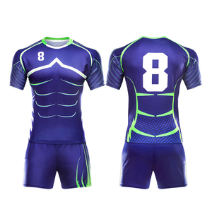 Ropa deportiva de rugby personalizable último diseño transpirable OEM uniforme de etiqueta privada incluye camisas y camisetas con sublimación - Product Image 1