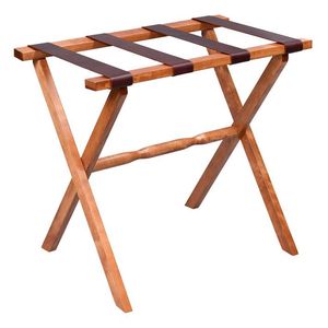 Portaequipajes de madera maciza de primera calidad para hoteles boutique con acabado liso y alta capacidad de carga - Product Image 5