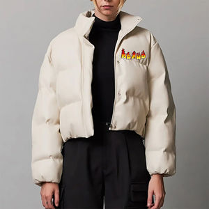 Wholesale stylish <b>women</b> <b>puffer</b> <b>jacket</b> insulated <b>lightweight</b> quilted outerwear premium warm winter fashion coat - Product Image 4