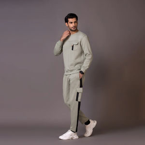 2025 High Quality Custom Logo Embossed Oversized Pullover <b>Sweater</b> 100% Cotton Good Quality TrackSuit For Unisex - Product Image 3