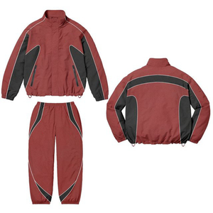 Servicio OEM Chaquetas Cortavientos Ligeras Impermeables de Nailon 100% de Alta Calidad Chaqueta Deportiva con Cremallera para Correr Traje Deportivo para Hombre - Product Image 3