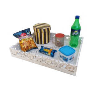 Premium Wooden Antique HandCarved Serving Tray Mini Tableware <b>Decor</b> Serving Tray Dining Table Kitchen Storage Unique Design Tray - Product Image 5