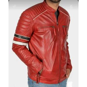 Blouson de motard en cuir véritable personnalisé, qualité durable, imperméable, coupe-vent, unisexe, toile, hiver, motards - Product Image 3