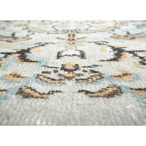 พรมขนสัตว์ถักมือสีเบจและสีน้ำตาลสไตล์วินเทจ รุ่น Pae-465 พรมปูพื้นห้องนั่งเล่นใหม่พร้อมลวดลายรูปทรงเมดัลเลียนสำหรับทางเดินรูปสี่เหลี่ยมผืนผ้าลายแบบนามธรรม - Product Image 3