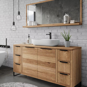 Lavabo Sydney 138cm, roble salvaje - Product Image 1