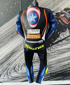 Traje de Motociclismo de Cuero, Transpirable, Resistente, Tela de 300g, para Todas las Temporadas, Personalizable, Hecho en Pakistán - Product Image 1
