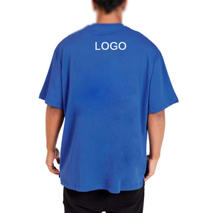 T-shirts unisexes en coton 100% tricoté épais avec logo personnalisé, écologiques, streetwear pour hommes, avec impression numérique - Product Image 2