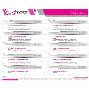 Disponibles en finitions premium assorties : mat, or, plasma, pour un look professionnel haut de gamme de votre marque. Pinces à cils. - Product Image 6