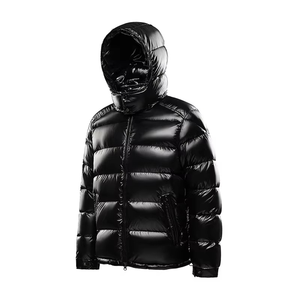Manteau d'hiver personnalisé de haute qualité pour hommes veste en toile matelassée à capuche pour l'extérieur grande taille rembourrée par sublimation - Product Image 5