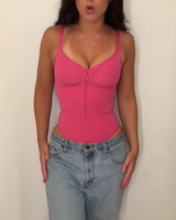 Sling body sans couture une pièce collants dos nu grande taille fermeture éclair fort contrôle du ventre Corset