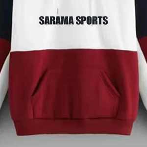 Ventes en gros de sweats à capuche en coton lourd à manches longues avec doublure en sergé et épaules tombantes de haute qualité avec poches pour hommes - Product Image 3