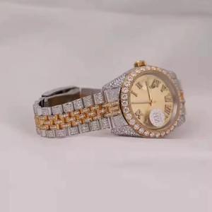 Montre incroyable sertie de diamants en moissanite, style hip-hop, pour hommes, prix de gros, design unique, ETA - Product Image 2