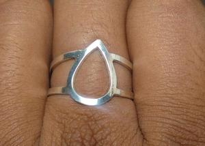 Vente chaude Poire Bijoux En Argent Fine Bagues En Argent Bohème Fantaisie Anneaux En Gros Argent À La Mode Anneaux Cadeau Pour Son Idée Cadeau - Product Image 3